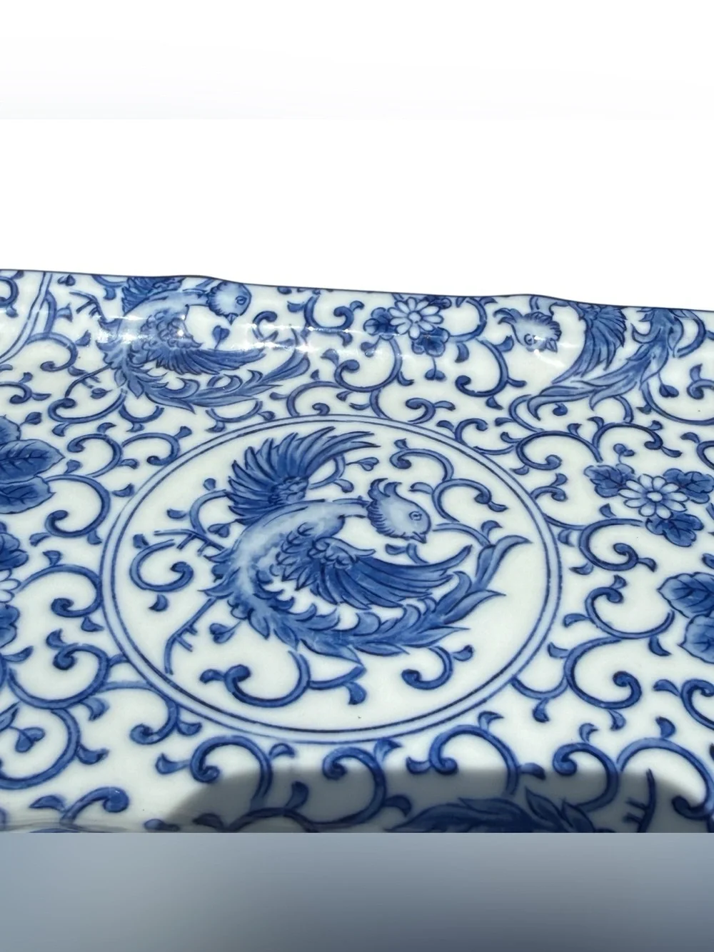Vintage Takahashi San Francisco Blue White Porcelain Tea Sake Set Tray Japan